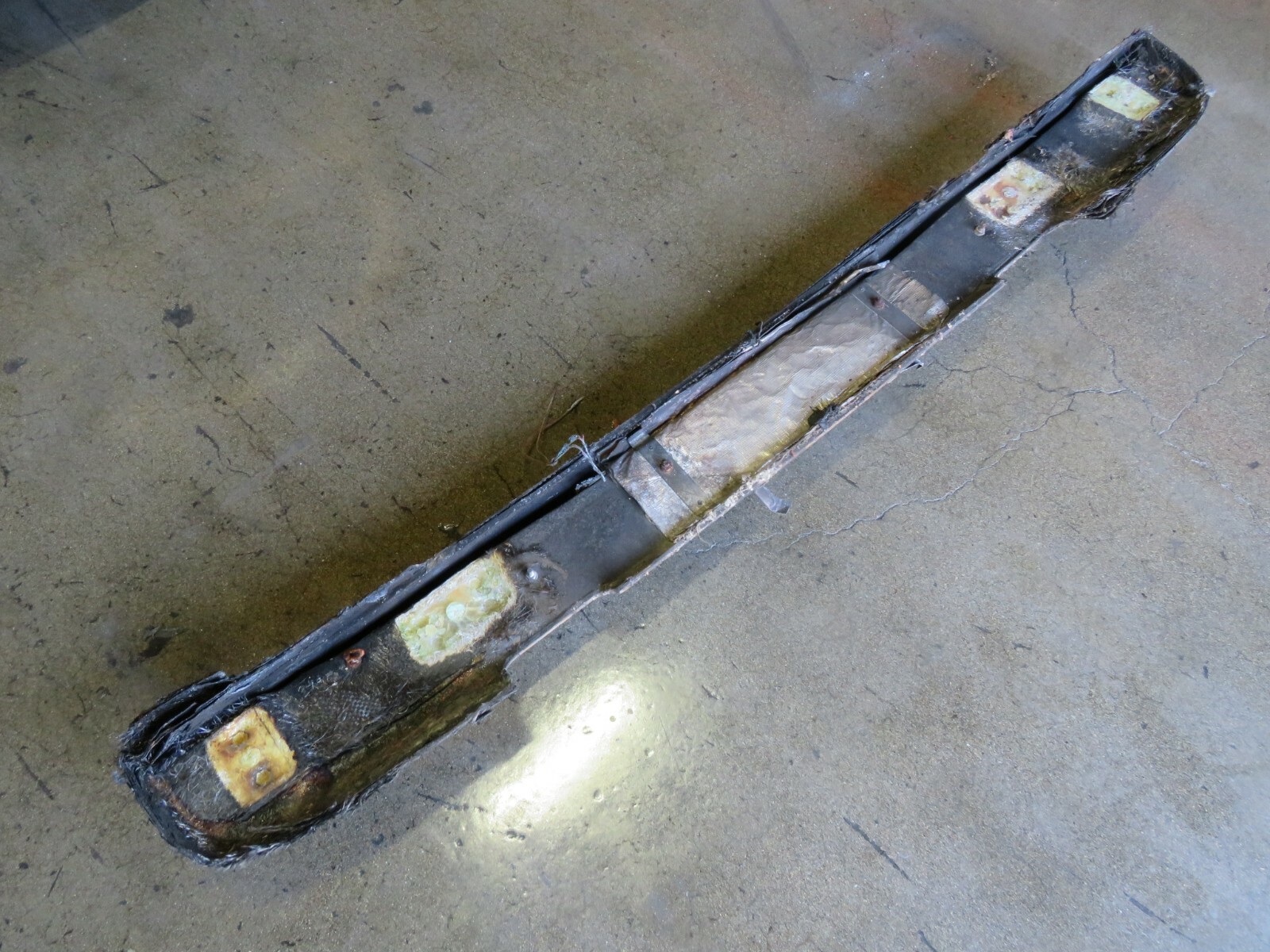 Ferrari Testarossa, Rear Bumper, Burn Damage, Used, P/N  61532200