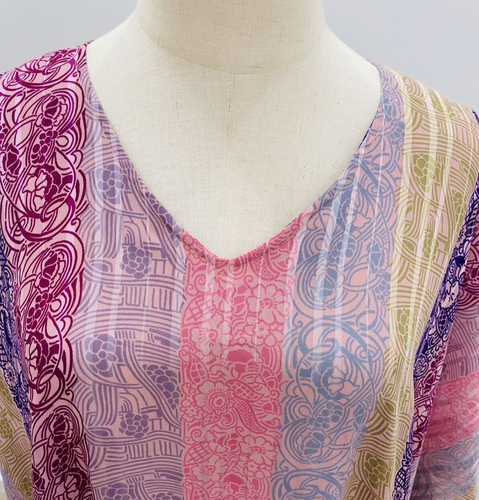 Norman Hartnell Long Kaftan Size OS 70s Casual Party Holiday Original Vintage