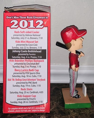 Cincinnati Reds Jay Bruce Bobblehead 7/18/2012 MLB Stadium Give A Way With Box - Picture 4 of 5