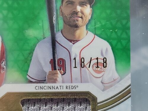 2018 Triple Threads JOHHNY BENCH / JOEY VOTTO /BARRY LARKIN PATCH 18/18 - Picture 2 of 3