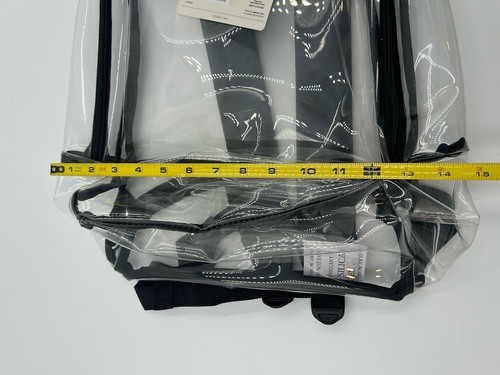 Adidas Clear Backpack Clear/Black Unisex Training Bookbag NWT - Picture 6 of 6