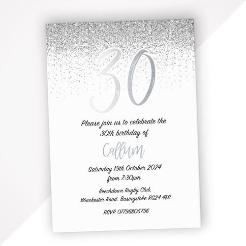 Personalised Birthday Party Invitations for 18th 21st 30th 40th 50th 60th - Picture 4 of 10