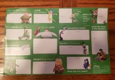 Disney Movie Club 2015 Xmas Stickers New
