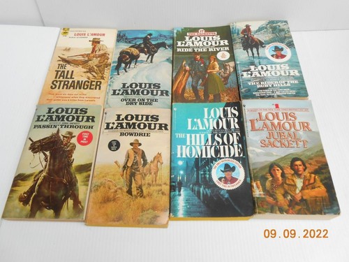 LOUIS L’AMOUR Book Lot of 8 Western Adventure Novels Stories Paperback ...