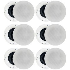 Woofer Speaker 5.25 Ceiling Wall Mount Frameless Speakers 2 Way Mid bass Set 6