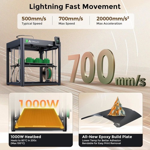 Creality Ender-5 Max 3D Printer 700mm/s Max 36-Point Auto Leveling 400x400x400mm - Picture 6 of 9