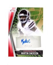 2022 Sage RED SP ROOKIE MARTIN EMERSON JR AUTO RC! Cleveland Browns