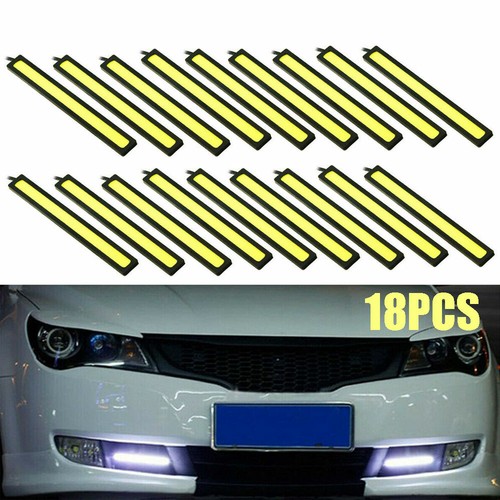 White 12V LED Strip DRL Daytime Running Lights Fog COB Car Lamp Waterproof LM2 - 第 9/10 張圖片