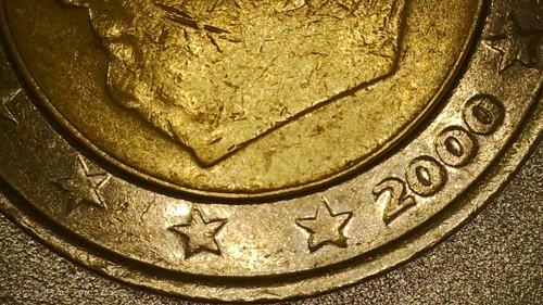 Rare 2 Euro Belgium 2000 – Mint Error – Double Rim, Weak Strike, Misaligned Core - Picture 10 of 14