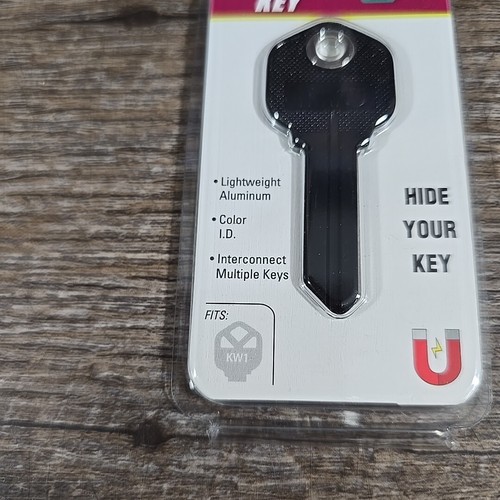 MAGNETIC BLACK KWIKSET KW1 HOUSE KEY LUCKY LINE 15520 - Picture 2 of 4
