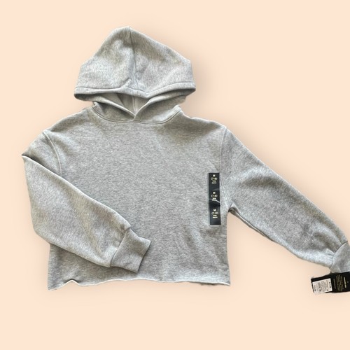 Girl's Fleece Cropped Hoodie. / Sudadera Corta Con Capucha. M (7/8) - Picture 2 of 3
