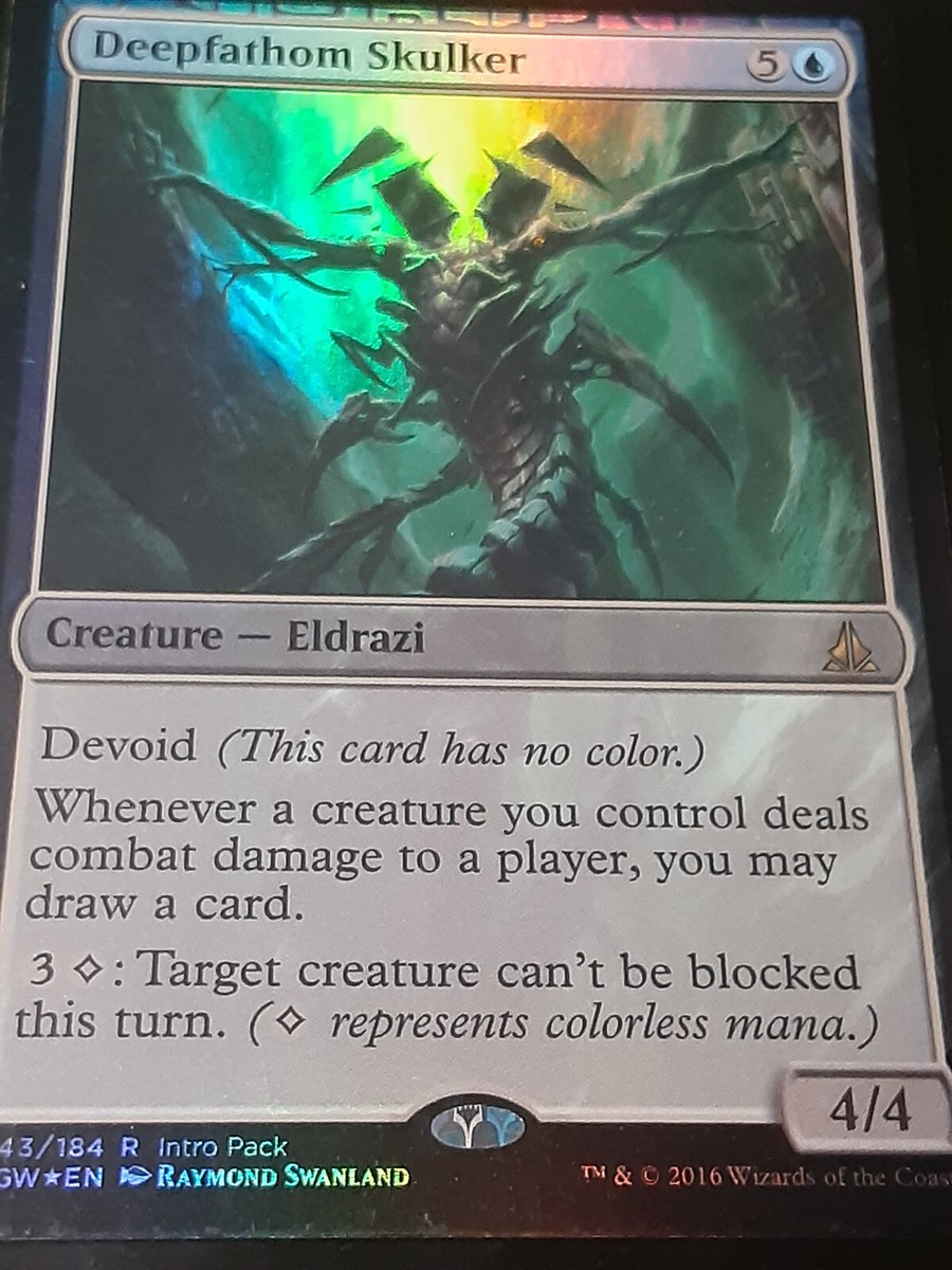 Deepfathom Skulker 1x FOIL OGW MTG Oath of the Gatewatch Rare MINT blue eldrazi Deepfathom Skulker 1x FOIL OGW MTG Oath of the Gatewatch Rare MINT blue eldrazi