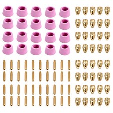 Amico CUT50-G100, 100 Pcs Plasma Cutter Consumables, Nozzles, Electrodes, Cups