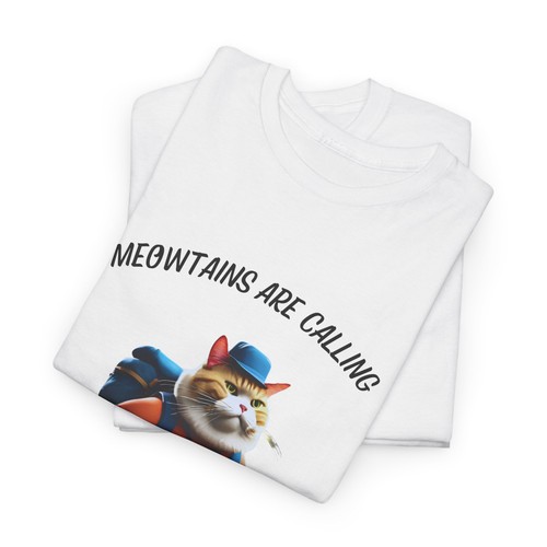 Hiking Cat Shirt Cat T-Shirt Funny Fat Cat Shirt Outdoor Shirt Cat Lovers Tee - Picture 16 of 157