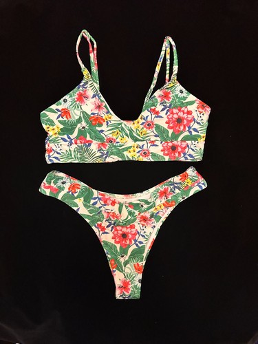 Sexy Floral Bikini Low Rise Print Push Up - Picture 11 of 24