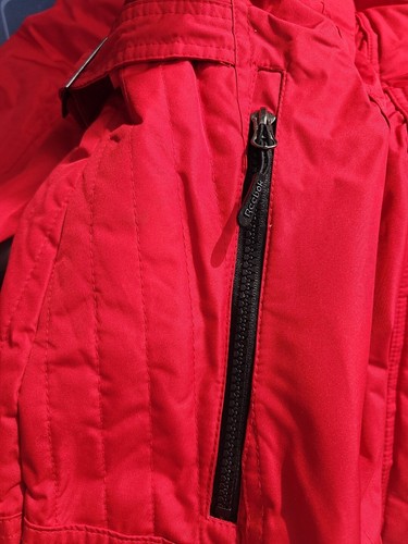 Vintage Womens Large (14-16) Reebok Red Hooded Winter Jacket (Removable Hood) - Picture 8 of 8