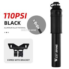 WEST BIKING Portable Mini Hand Bike Pump Bicycle Air Inflator Ball Pump Black