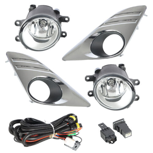 Front Bumper Fog Light Assembly w/Switch Right+Left For Toyota Camry 2012-2014 - Picture 2 of 10