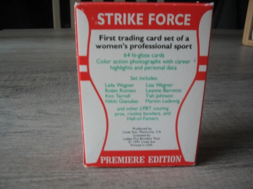 Set 64 carte collezionabili Strike Force Premiere Edition Ladies Pro Bowlers Tour 1991 - Foto 2 di 6