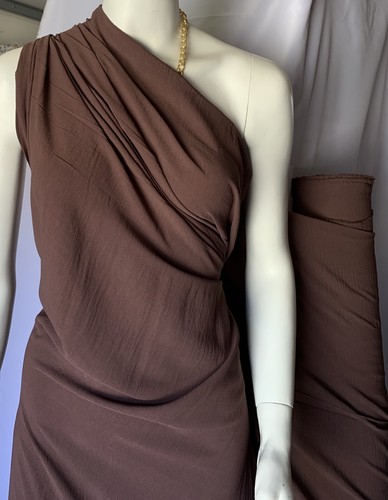 BEAUTIFUL CRINKLE STRETCH POLYESTER DRESS FABRIC : 9 COLOURS : 150CM WIDE : CESC - Foto 30 di 49