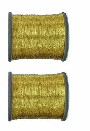 Zari Thread for Embroidery, Sewing ,Jewelry Making, Gold Color, 100MTR - 2 Spool - Image 2 of 4