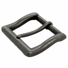 Heel Bar Buckle 1.5 Inch Rustic Matte Black Plate 65102-13