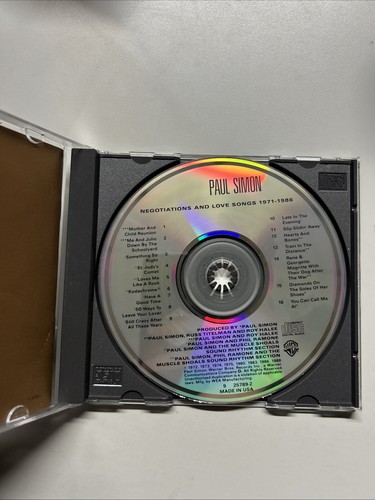 Paul Simon – Negotiations And Love Songs 1971-1986 (CD, 1988) - Picture 2 of 3