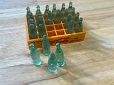 Vintage Coca Cola Yellow Crate with 24 Plastic bottles