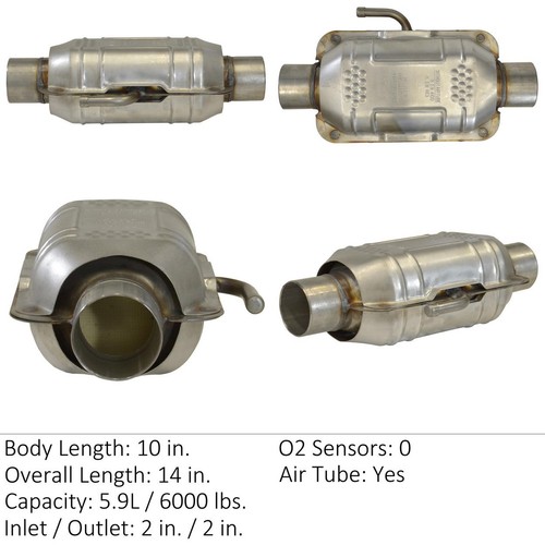 Catalytic Converter for 1987-1989 Chevrolet Cavalier 2.0L L4 GAS OHV - Picture 2 of 6