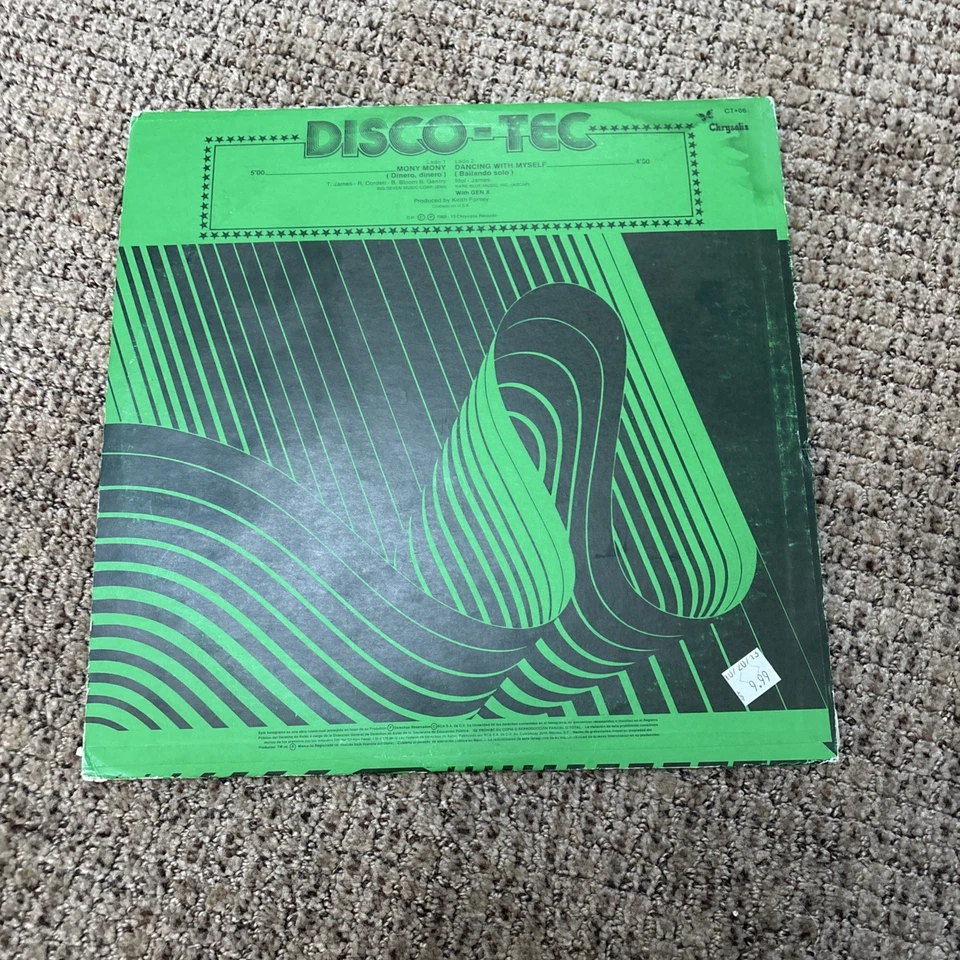 Billy Idol - Mony Mony = Dinero, Dinero / Dancing with Myself LP VG+++ - Image 2 of 4