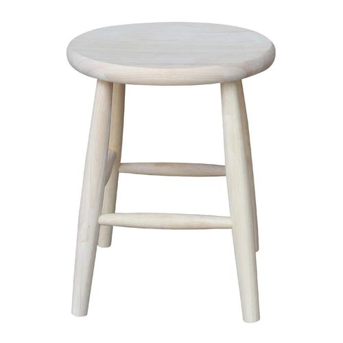 International Concepts 18 in. Unfinished Wood Bar Stool - Picture 6 of 10