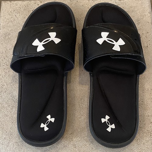 Sandali Under Armour UA Ignite VI Slides Foam neri uomo 7 comodi leggermente usati - Foto 2 di 7