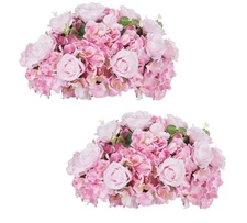 Pink Flowers Balls for Centerpieces: 2 PCS 14.2" Diameter