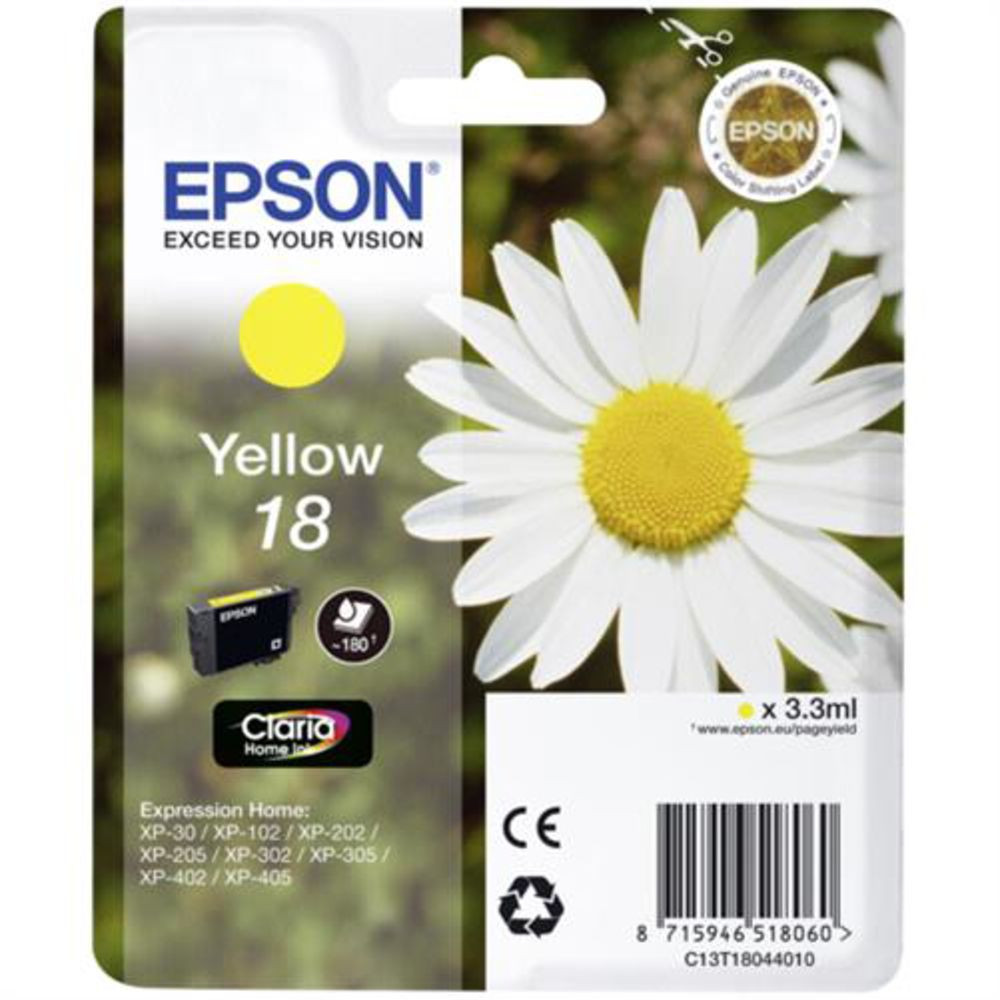 Картридж Epson 18 - Druckerpatrone - 1 x Gelb # C13T18044010