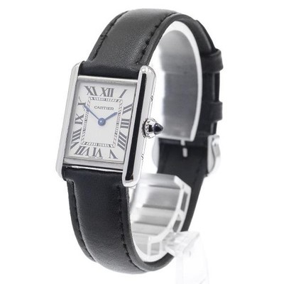 Cartier Tank Must SM Watch Silver Dial Quartz Cartier Paris Must Sterling Silver Ladies Tank Watch Vintage  main image 4