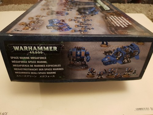 Warhammer 40,000 40K Space Marine Megaforce EMPTY BOX ONLY + Some Model Sheets - Picture 12 of 17
