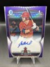 2023 Bowman Chrome Joe Redfield 🔥1st Purple Auto 068/250 LA Angels