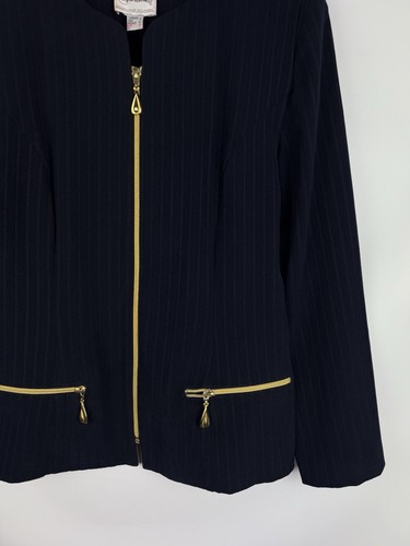 Joseph Ribkoff Creations Ladies Full Zip Blazer Jacket Size US 12 / EU 40 - Picture 6 of 19