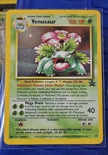 Pokemon TCG Venusaur Holo RARE VINTAGE Movie Black Star Promo.
