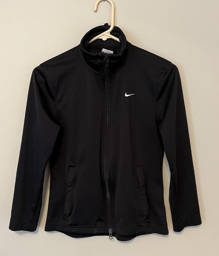 Nike Black Storm fit Jacket Womens Size Small Zip Pockets Neck Closure - Picture 3 of 7