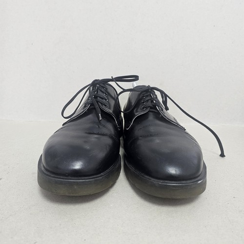 ZAPATOS TREDAIR OXFORD DE HOMBRE DE CAÑA BAJA DE CUERO NEGRO CON CORDONES UK10.5 EU45 - Imagen 3 de 13