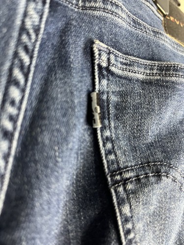 Jeans uomo Levi Line 8 taglia vita 32 gamba 31 blu slim fit pantalone casual - Foto 10 di 17