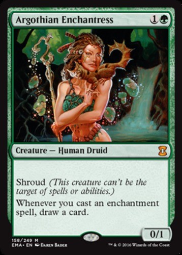 Heavy Play, English MTG Foil Argothian Enchantress - Foil Eternal Masters Magic  - Picture 1 of 1