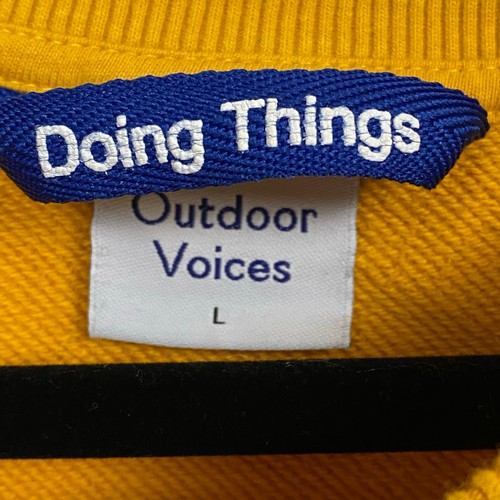 Outdoor Voices Doing Things Smiley Gesicht Wanderer Club Abholung Sweatshirt Größe Large - Bild 5 von 6