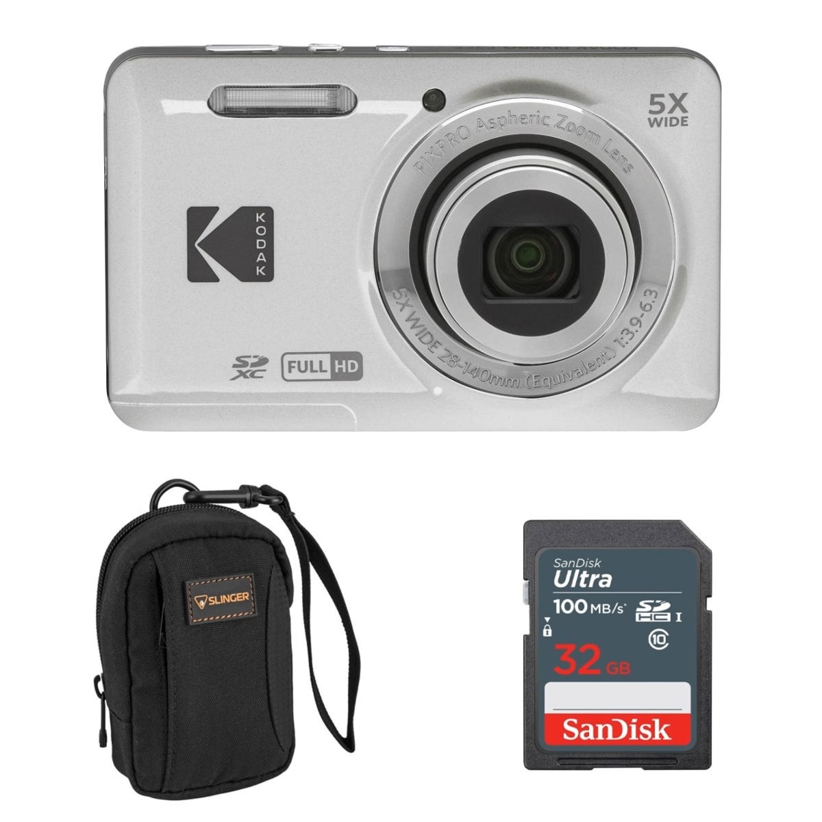 Kodak PIXPRO FZ55 128GB SDカード付き Amazon | Kodak Pixpro FZ55 デジタルカメラ(ブラック) セット品