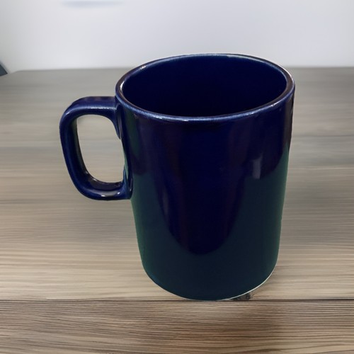 Vintage 60er Hornsea Keramik blau & gold Gift Apotheker Cyanid Kaffeebecher 1960s - Bild 2 von 4