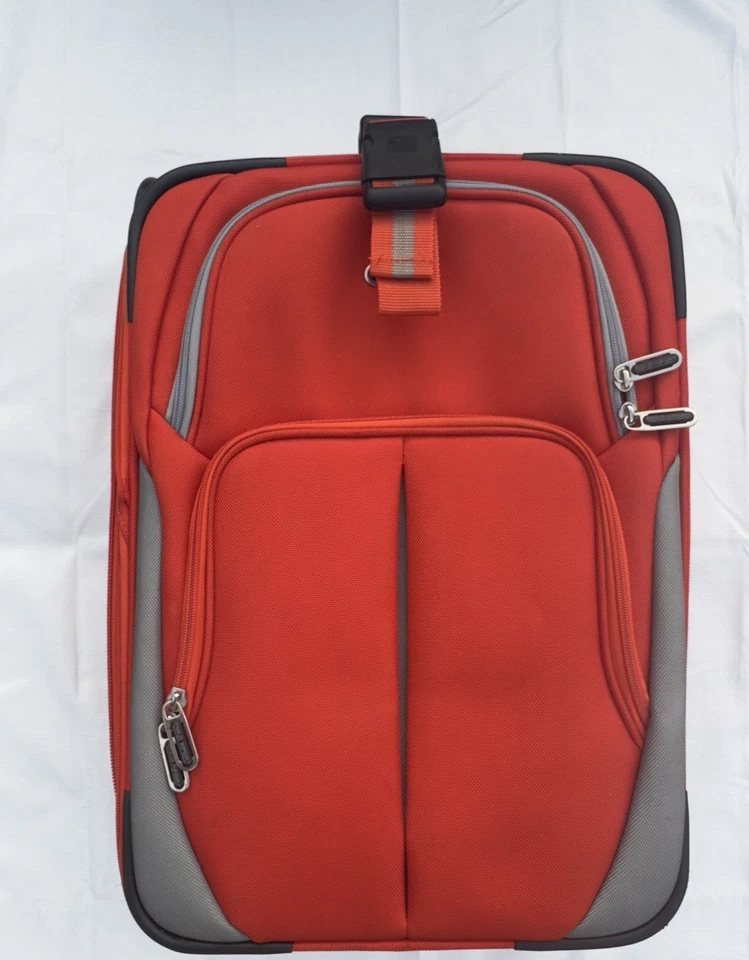 Maleta de Viaje Ralph Lauren Equipaje con Ruedas Deportiva Y2K Naranja De Colección Foto 3 de 4