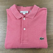 Lacoste Polo Shirt Mens 3 Small S Classic Fit Short Sleeve Cotton Preppy Golf