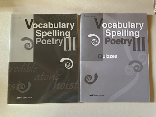 Abeka Vocabulary Spelling III Student, Key, Test book & key - Picture 11 of 14