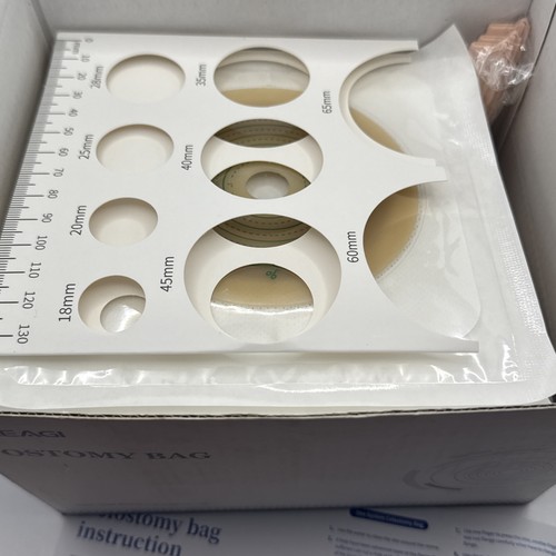 Heagi Colostomy Bags 22-Piece Set 16 Bags 6 Barriers 3 Clamps Exp 01-09-28 - Picture 5 of 6